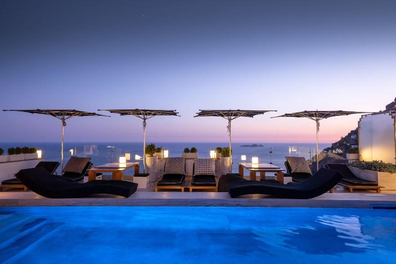 The rooftop at dusk