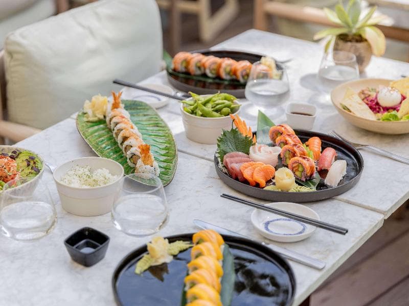 The garden table