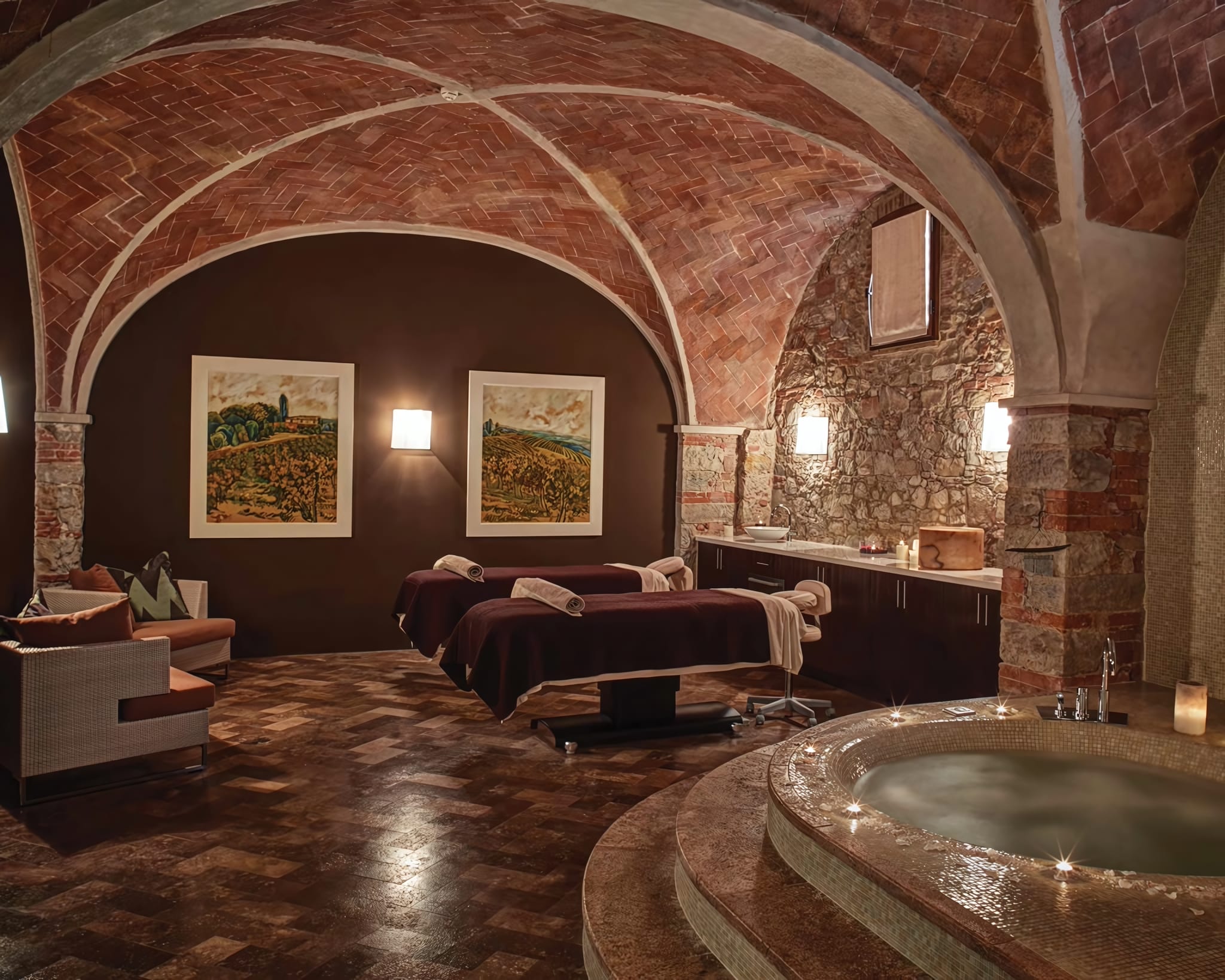 Essere Spa in a Former Wine Cellar