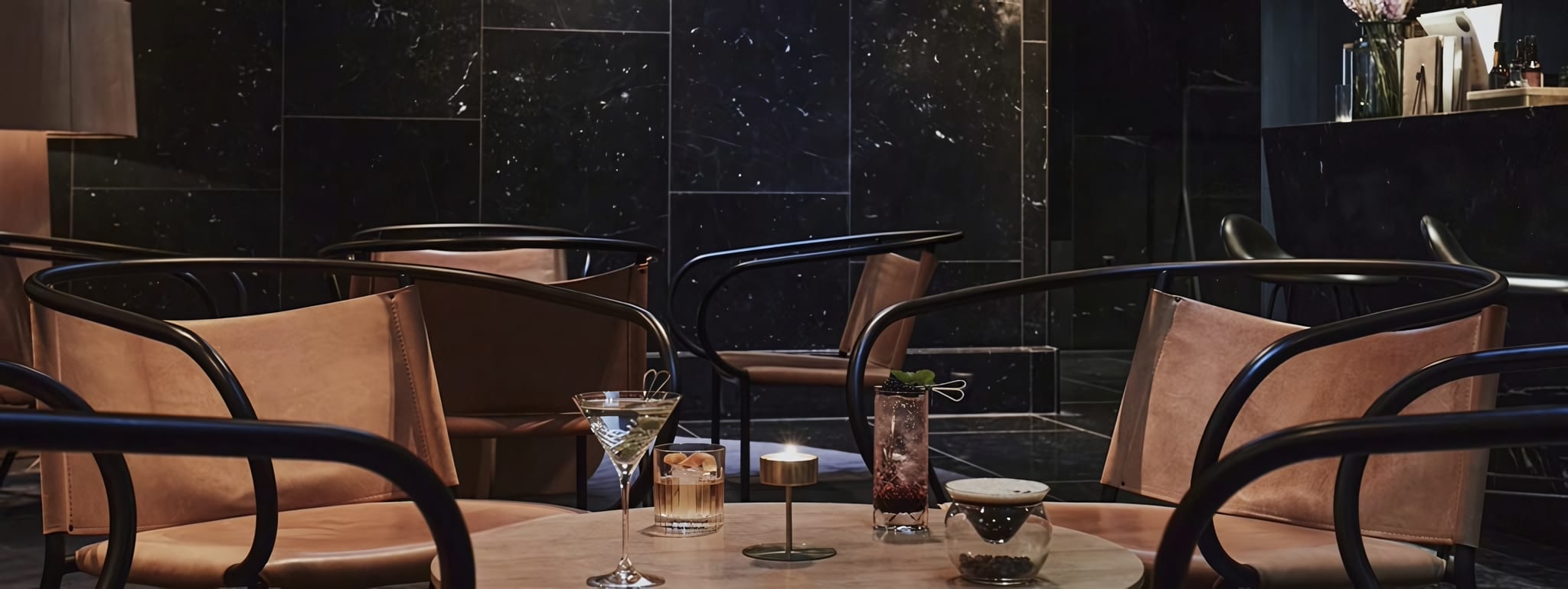 Cocktails at the Marble Bar