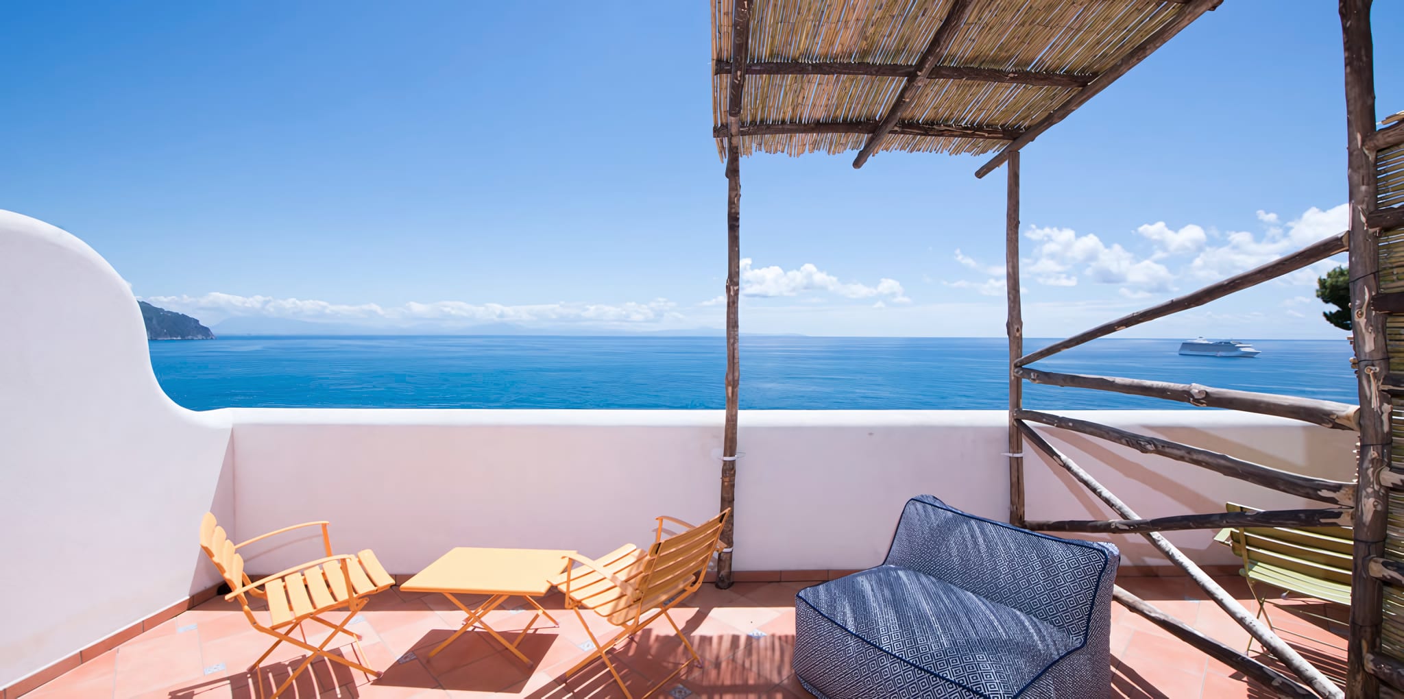 Private Sea-View Terraces on Every Suite