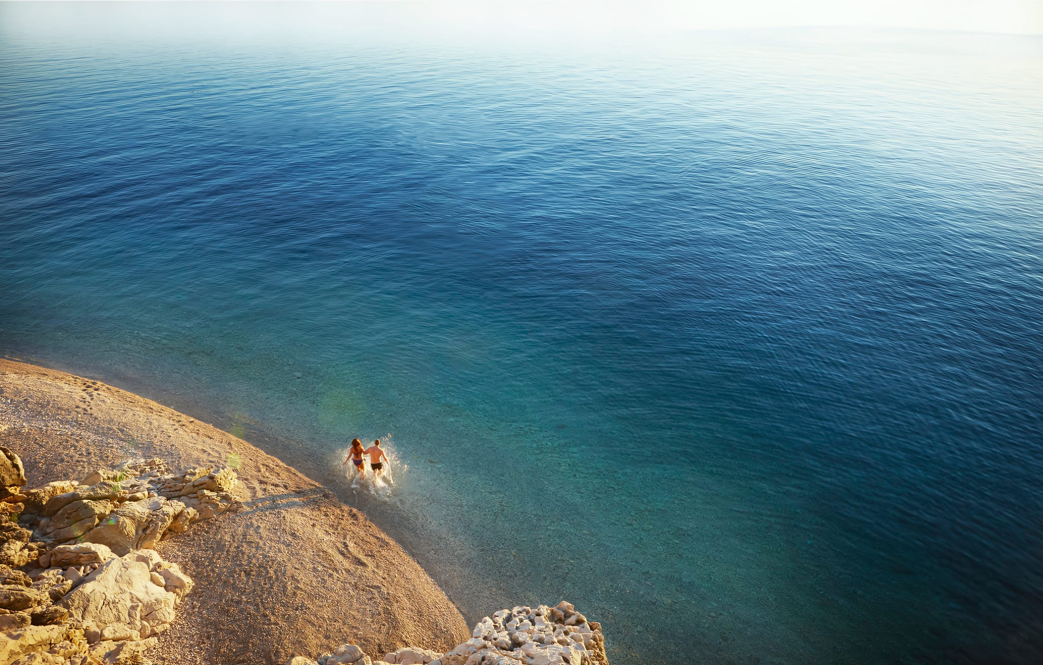 Private Pebble Beach Beneath the Gardens