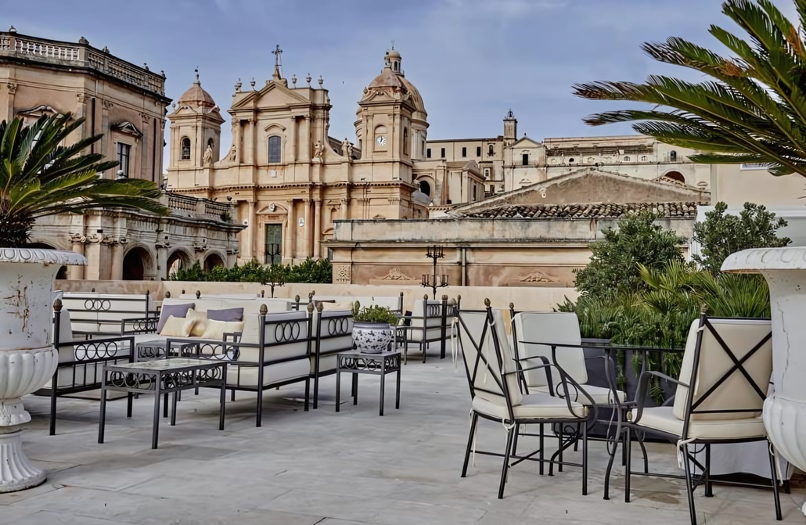 A Terrace Above Noto's Baroque Rooftops