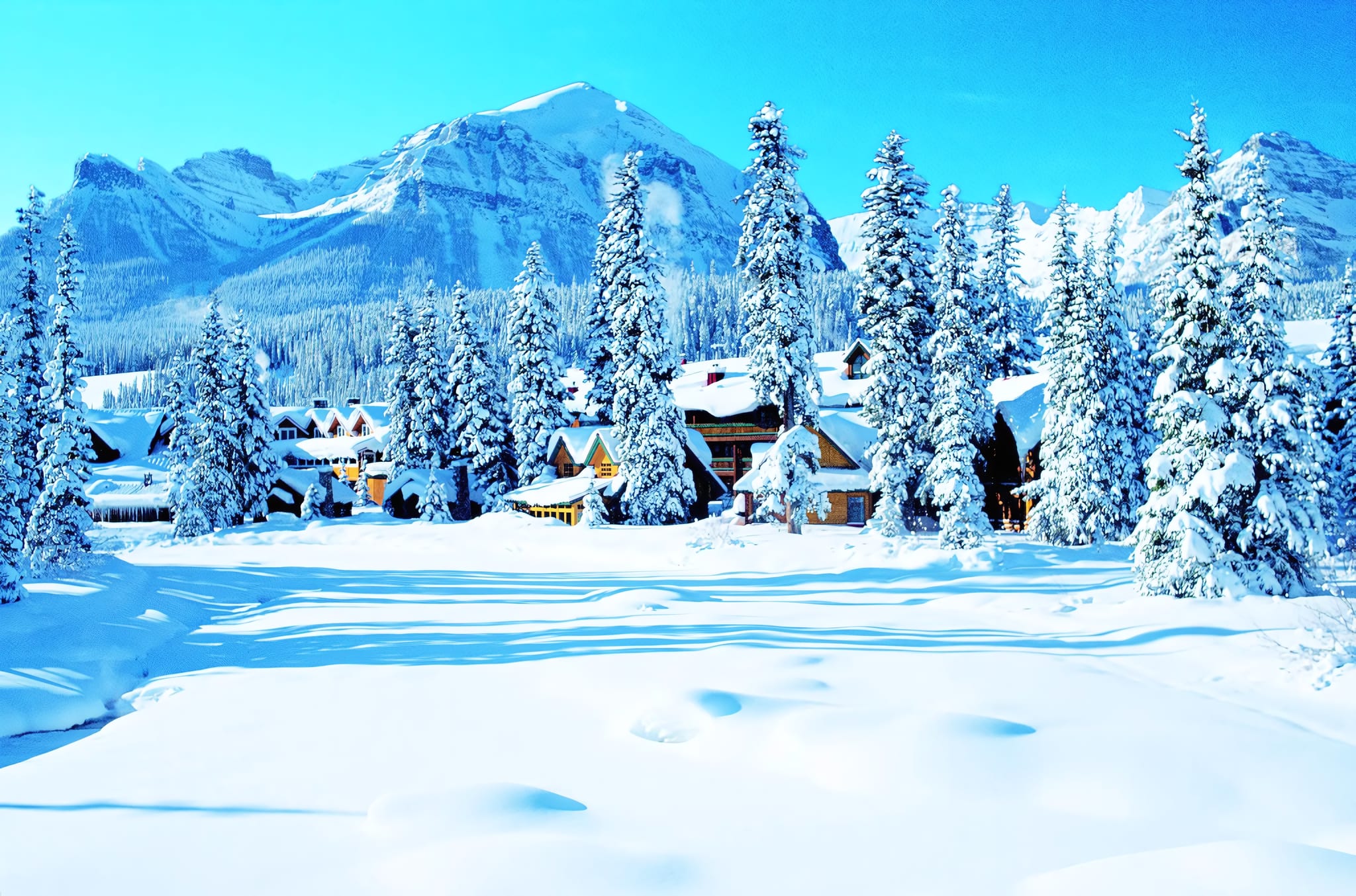 A Ski Lodge Built by Hand in 1942