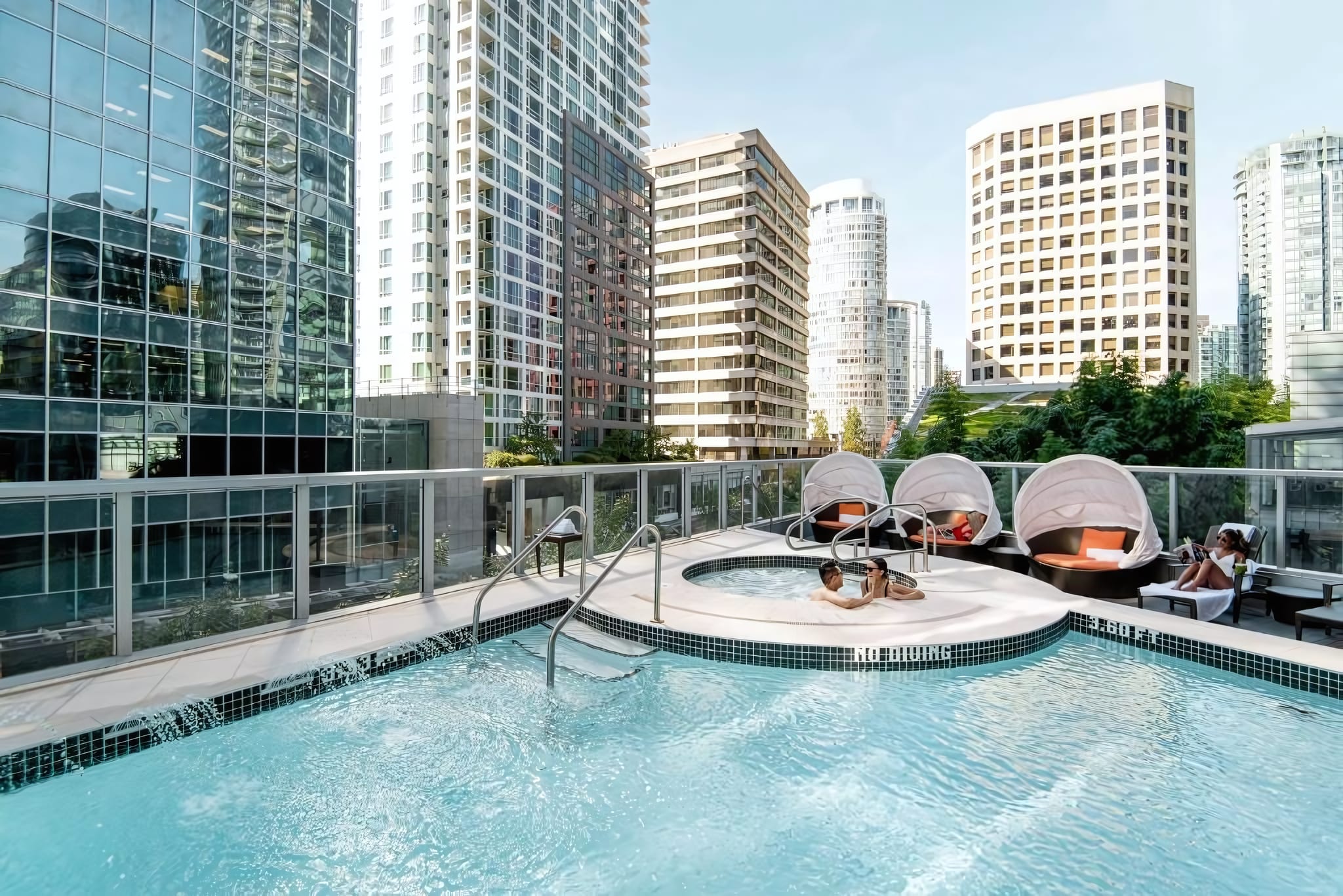 The Outdoor Pool Above Downtown
