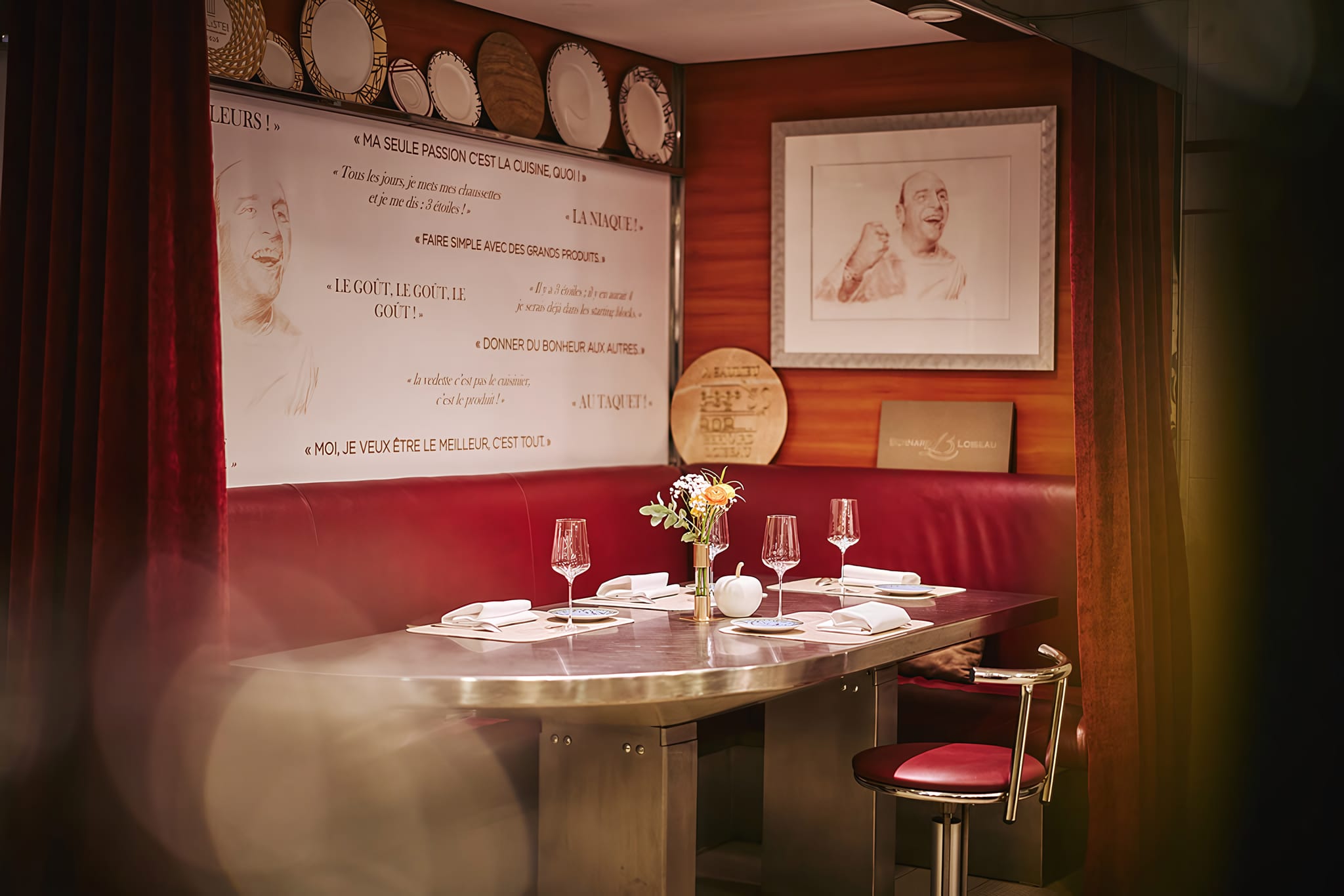 The chef's table Dominique Loiseau built for her husband
