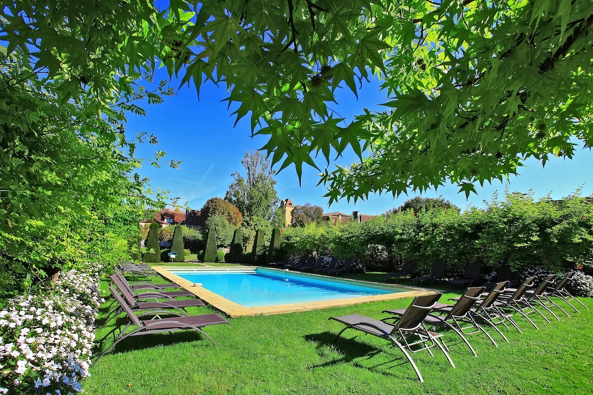 Gardens Built Around a Swimming Pool