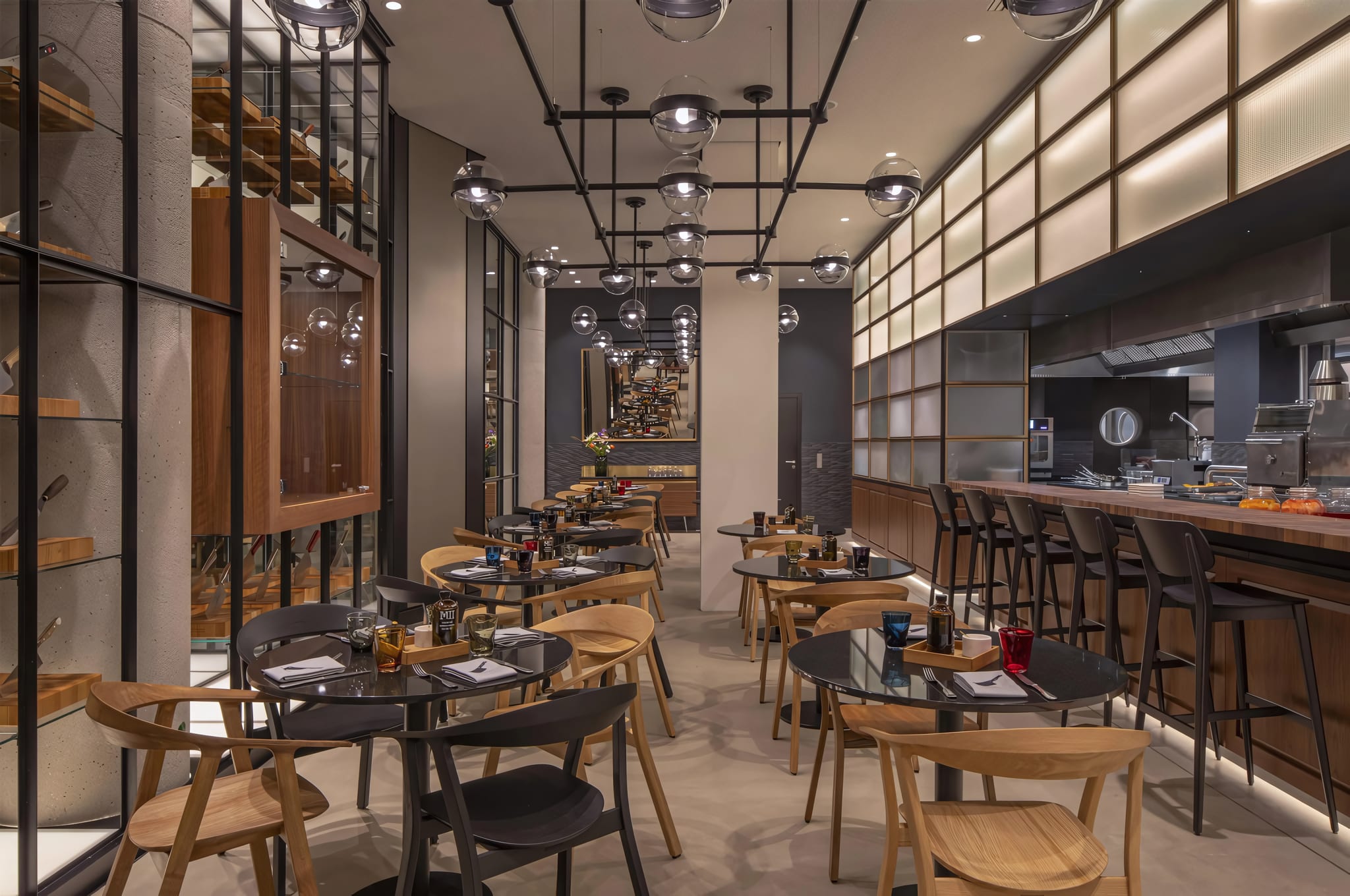 Restaurant with Bavarian Design Motifs