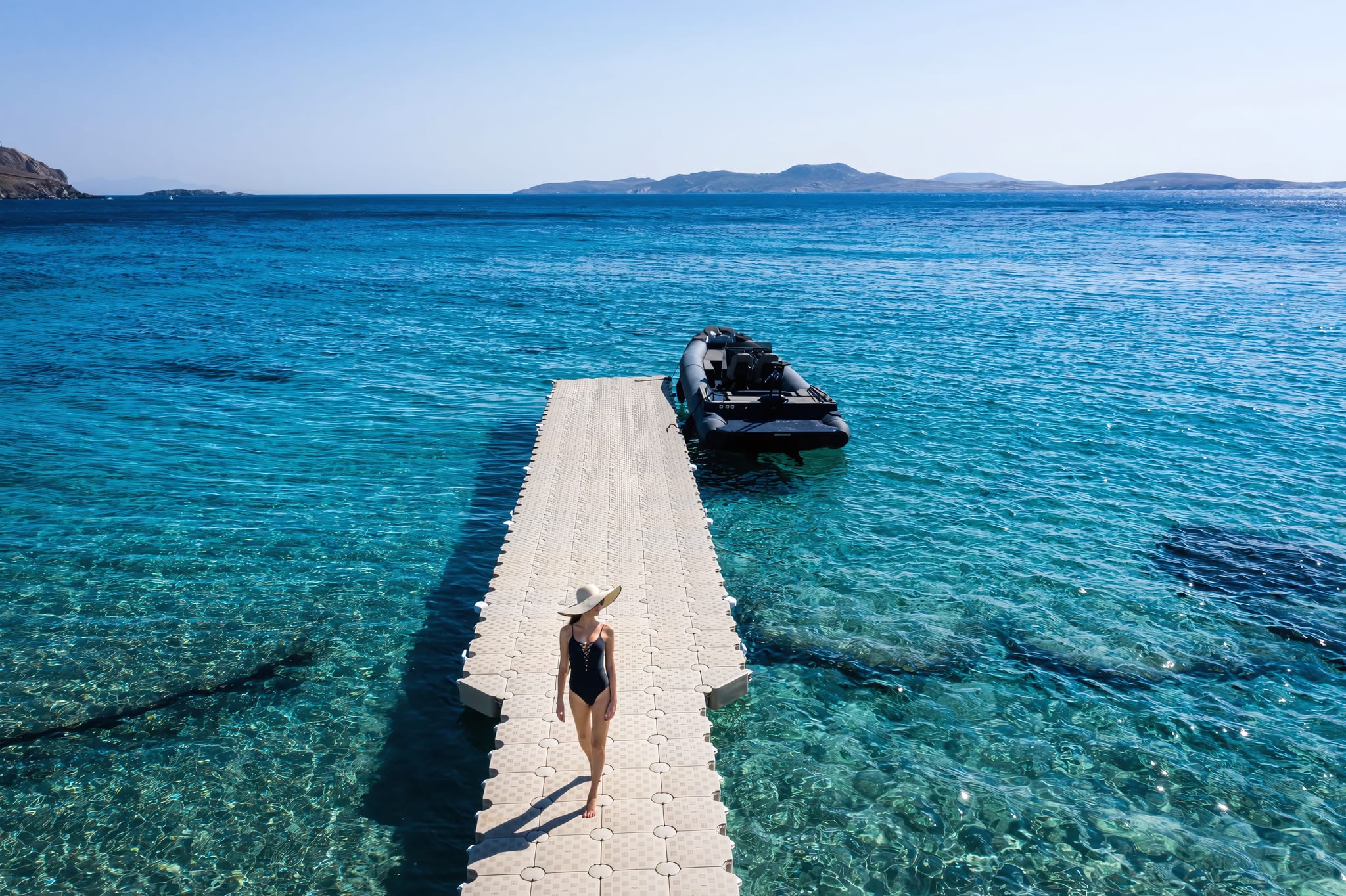 Agios Ioannis Beach and the view to Delos