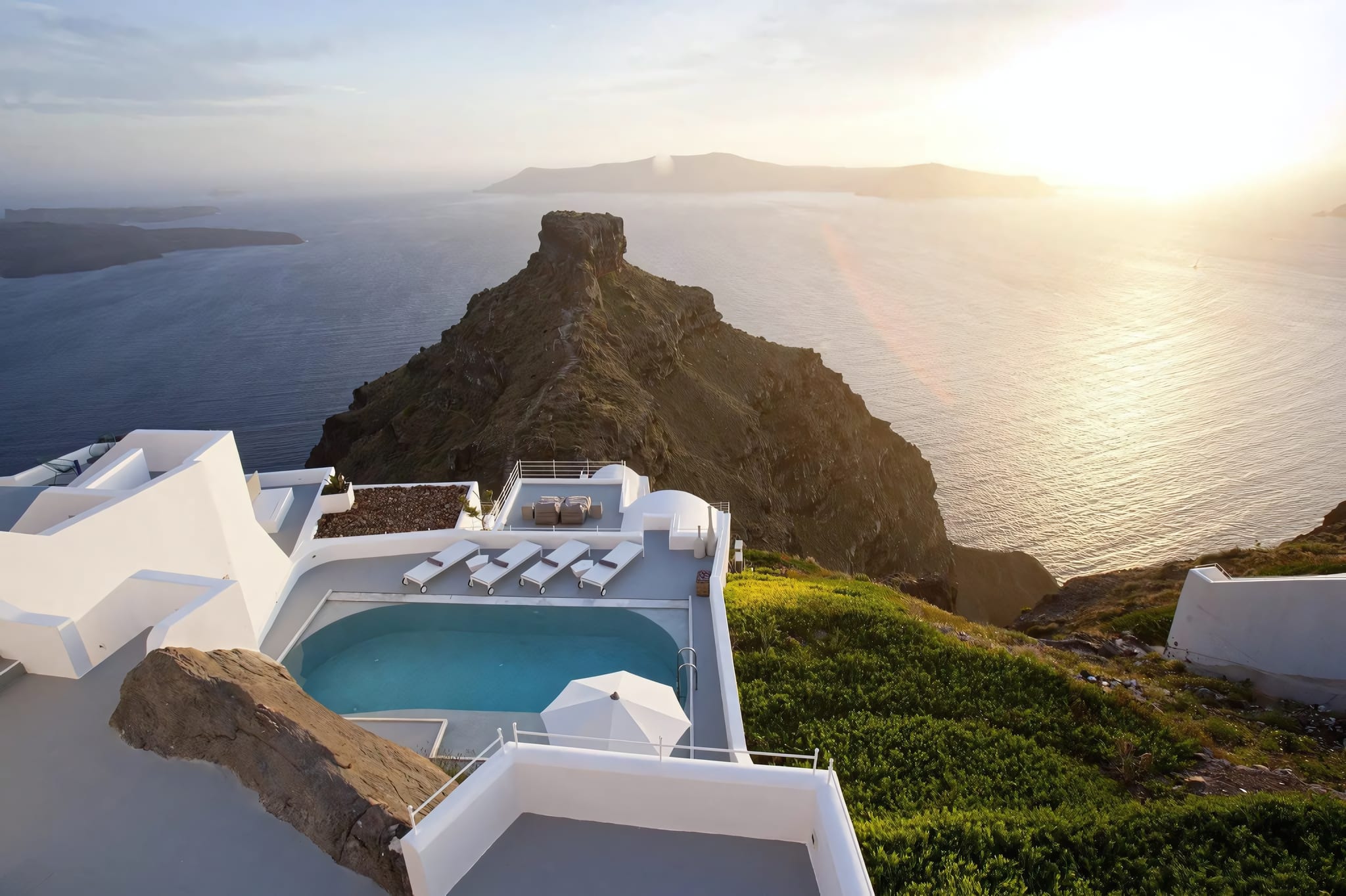 A Clifftop Perch Above the Aegean