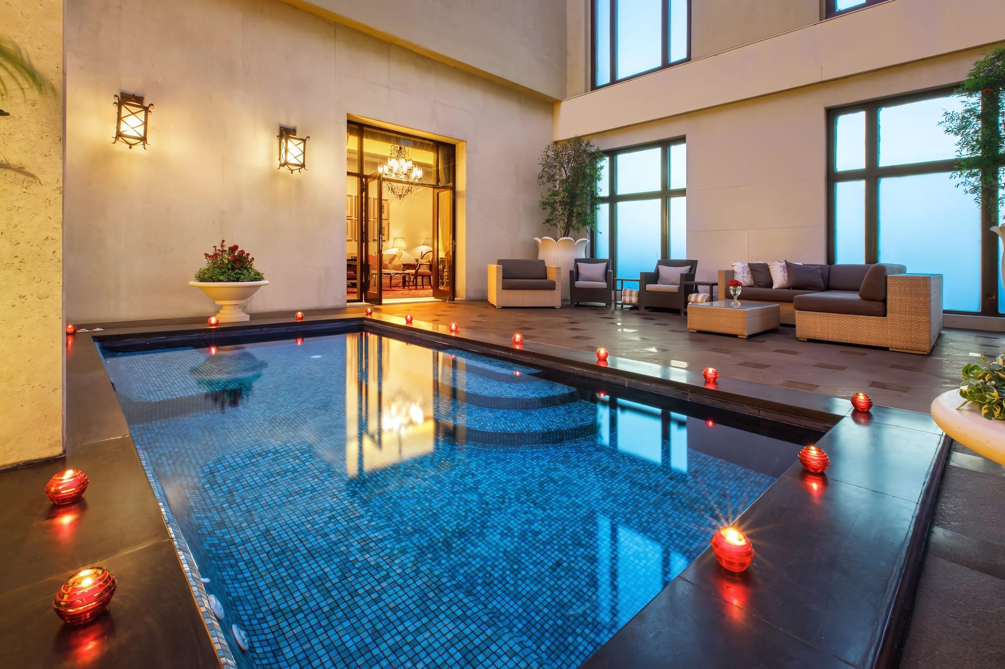 Outdoor Pool for Downtime Between Days