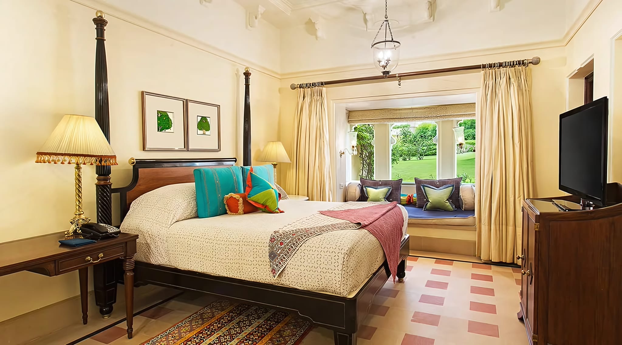 Garden Views From a Bay Window Seat