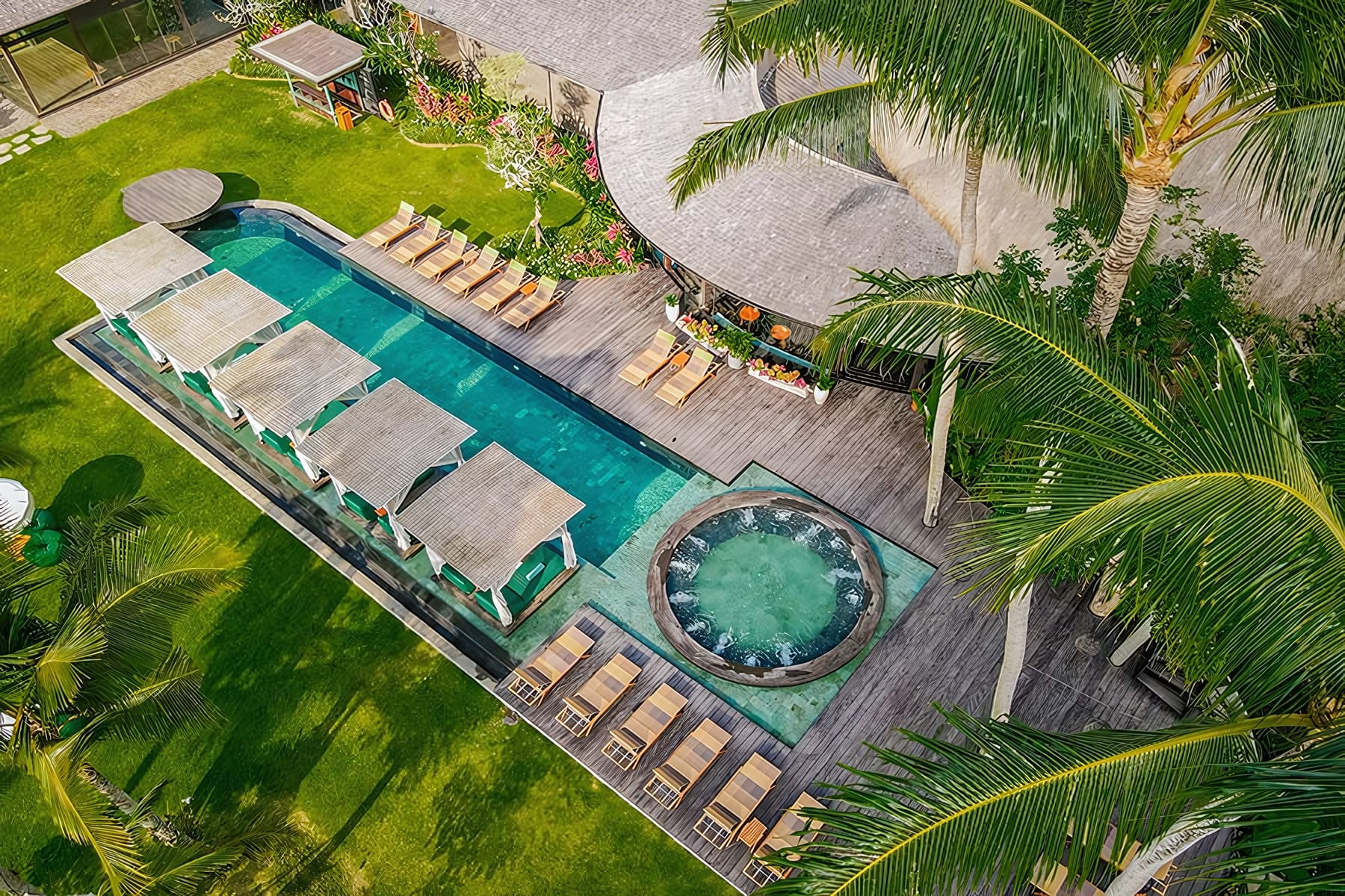 Pool Overlooking the Rice Paddies