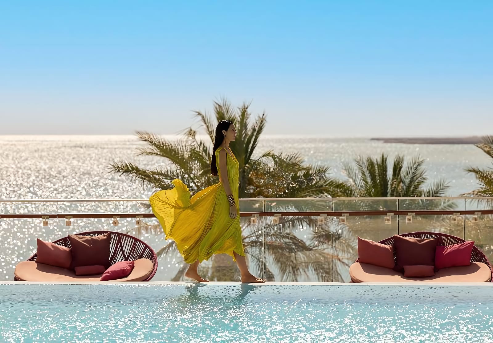 Heated Pools Facing the Arabian Gulf