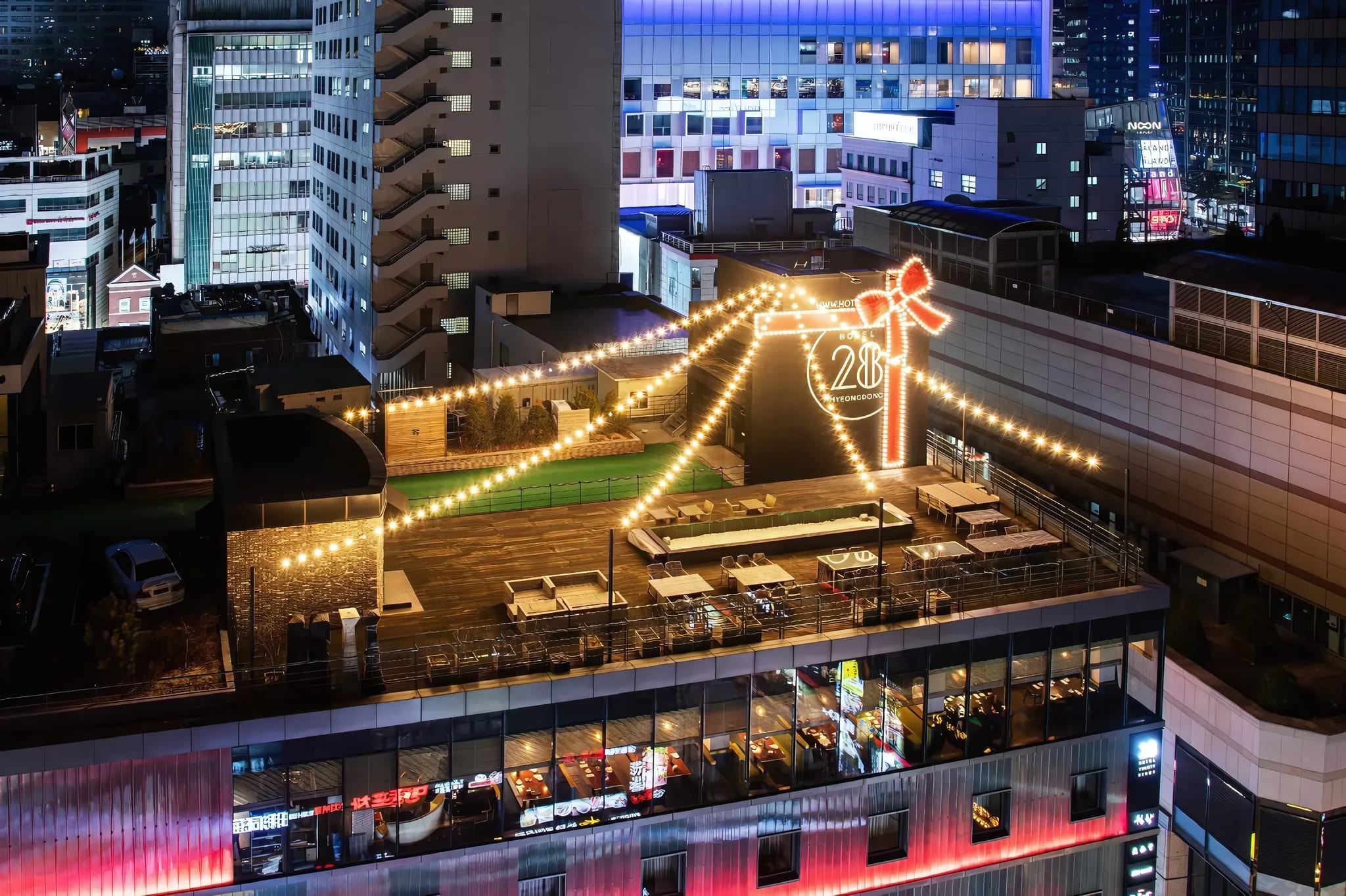 Rooftop Garden Above Myeongdong