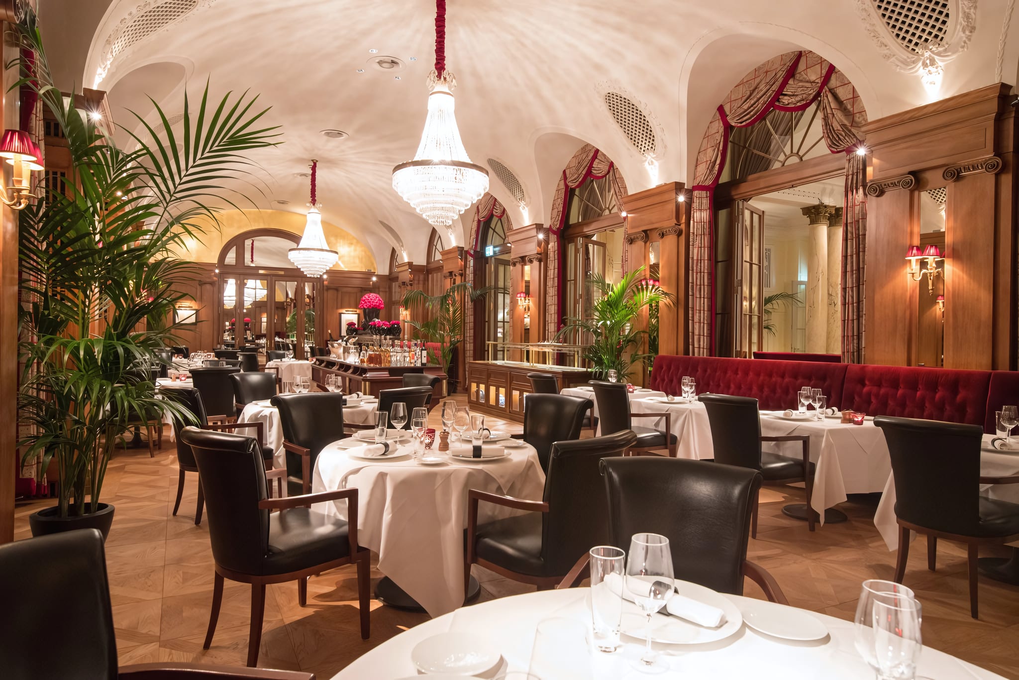 Dining at the Hotel's Restaurant