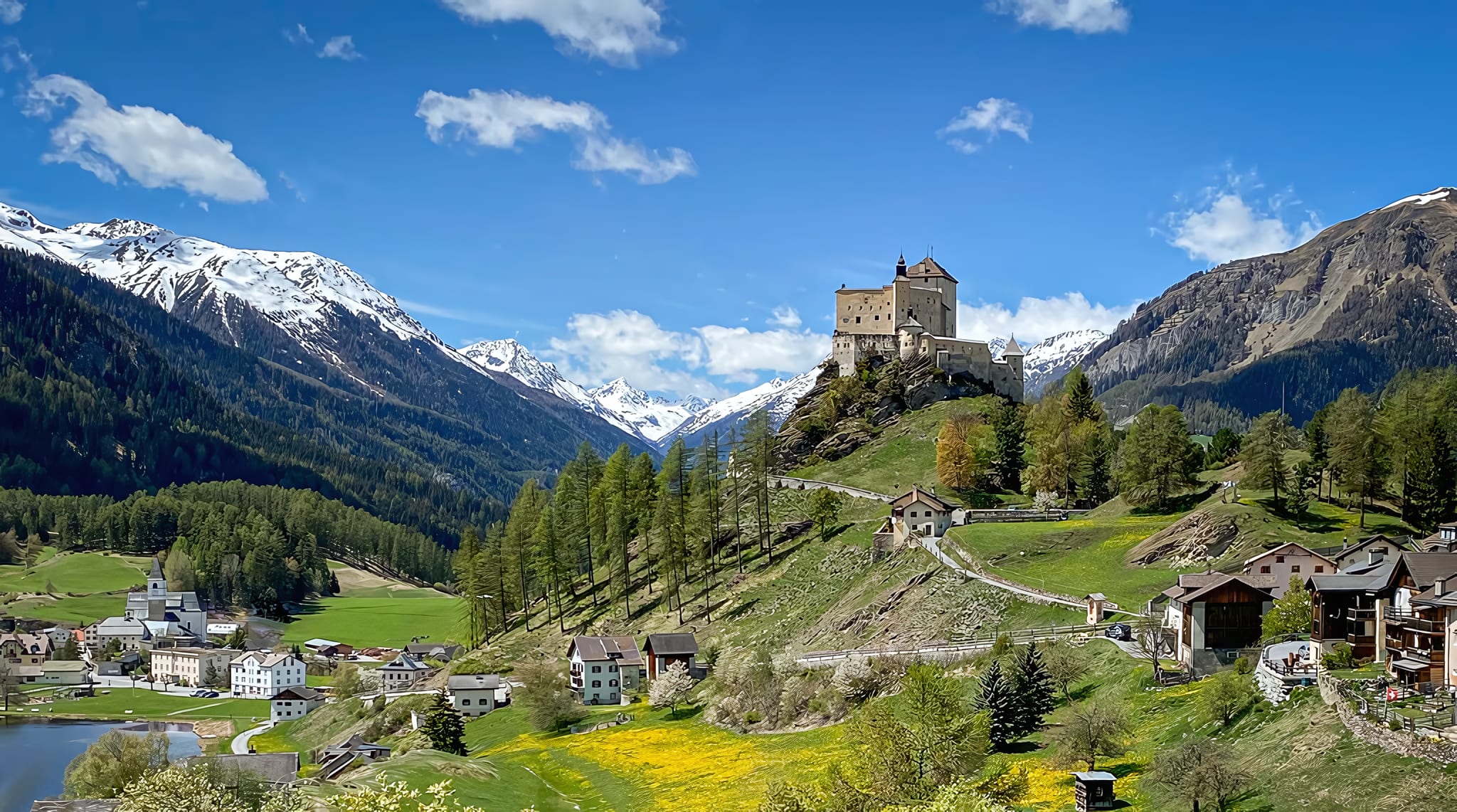 A View of Castle Tarasp