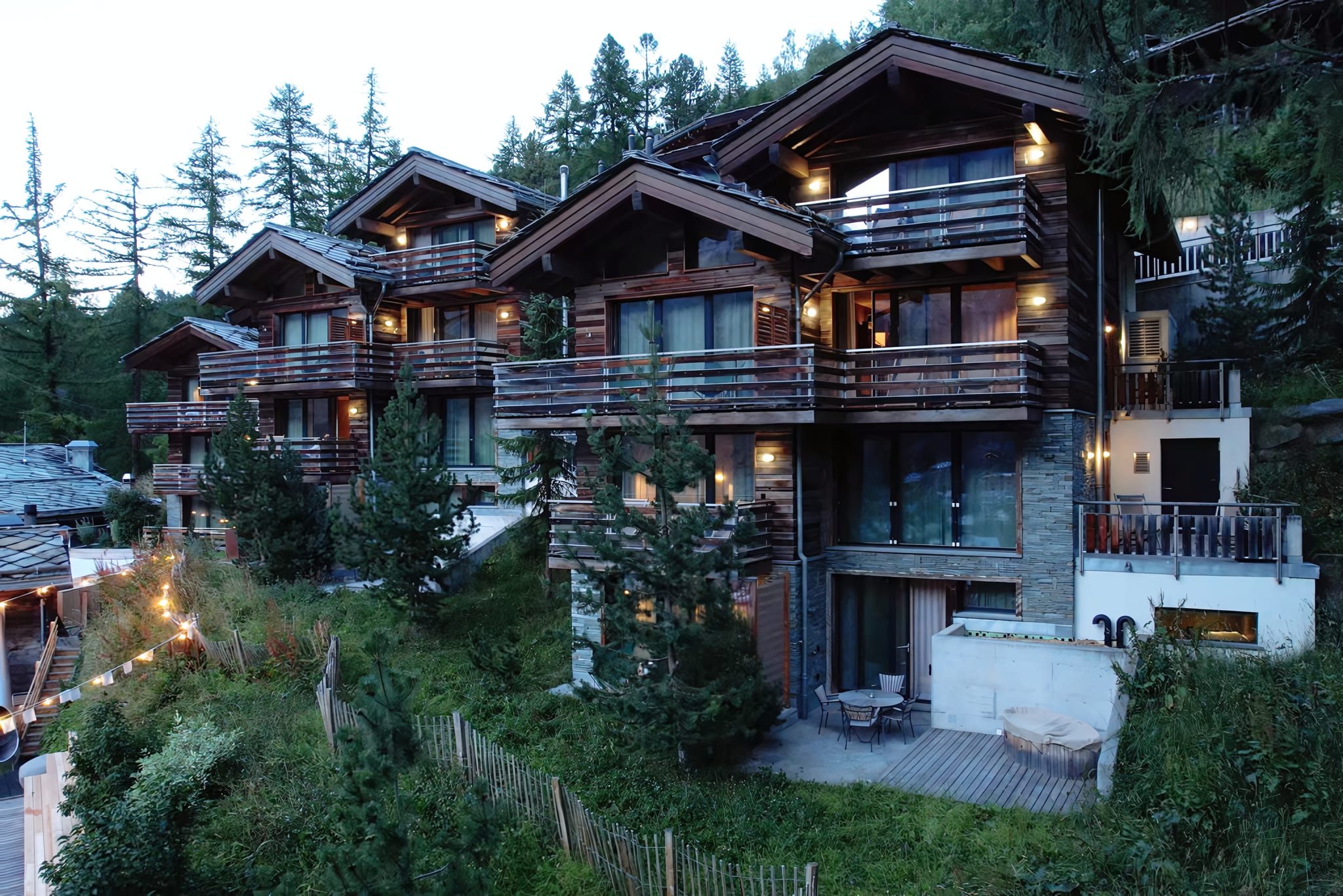 Six Chalets, Each With Its Own Spa