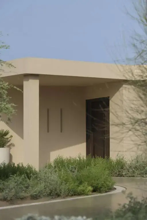 outside