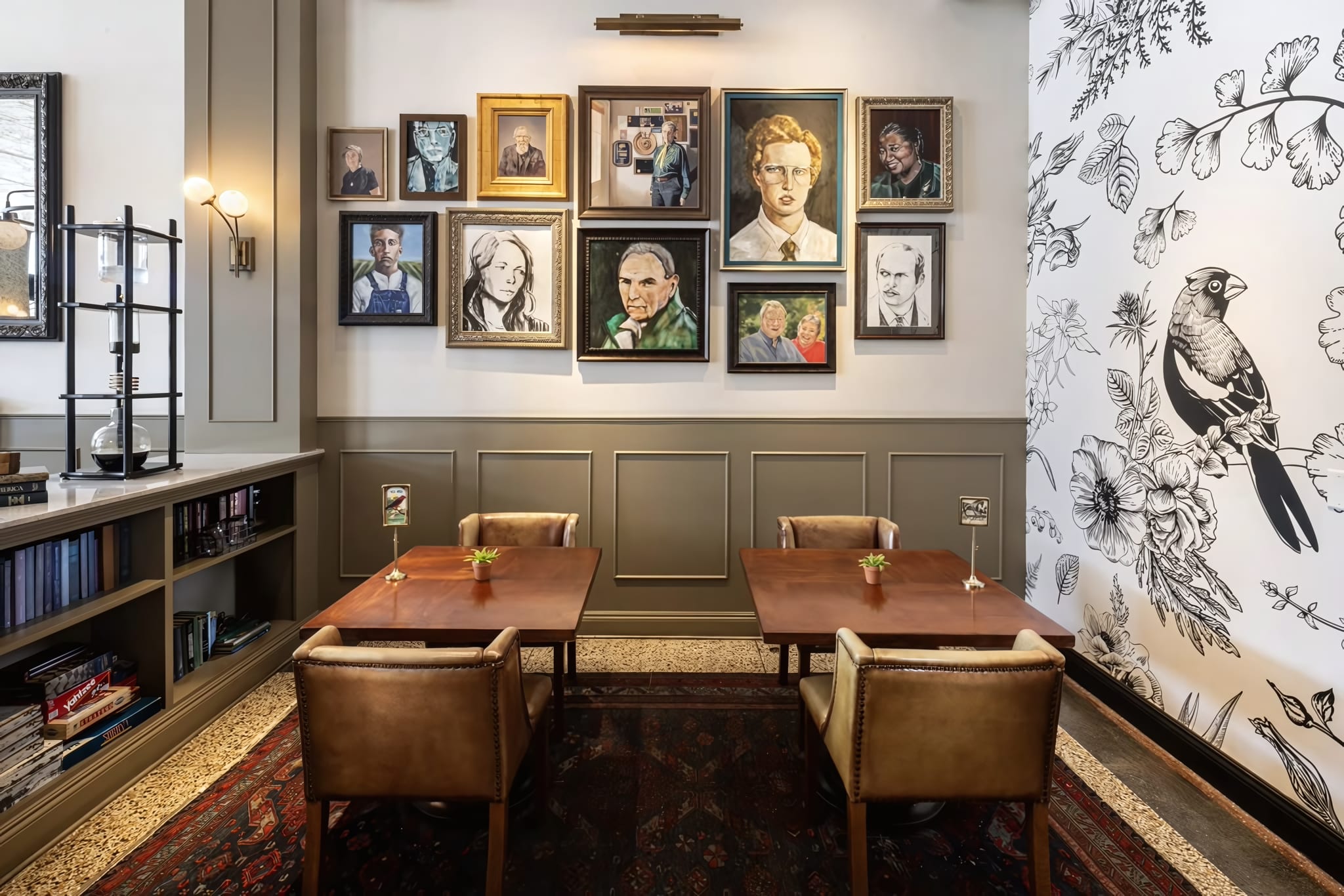 The lobby's Portrait Gallery