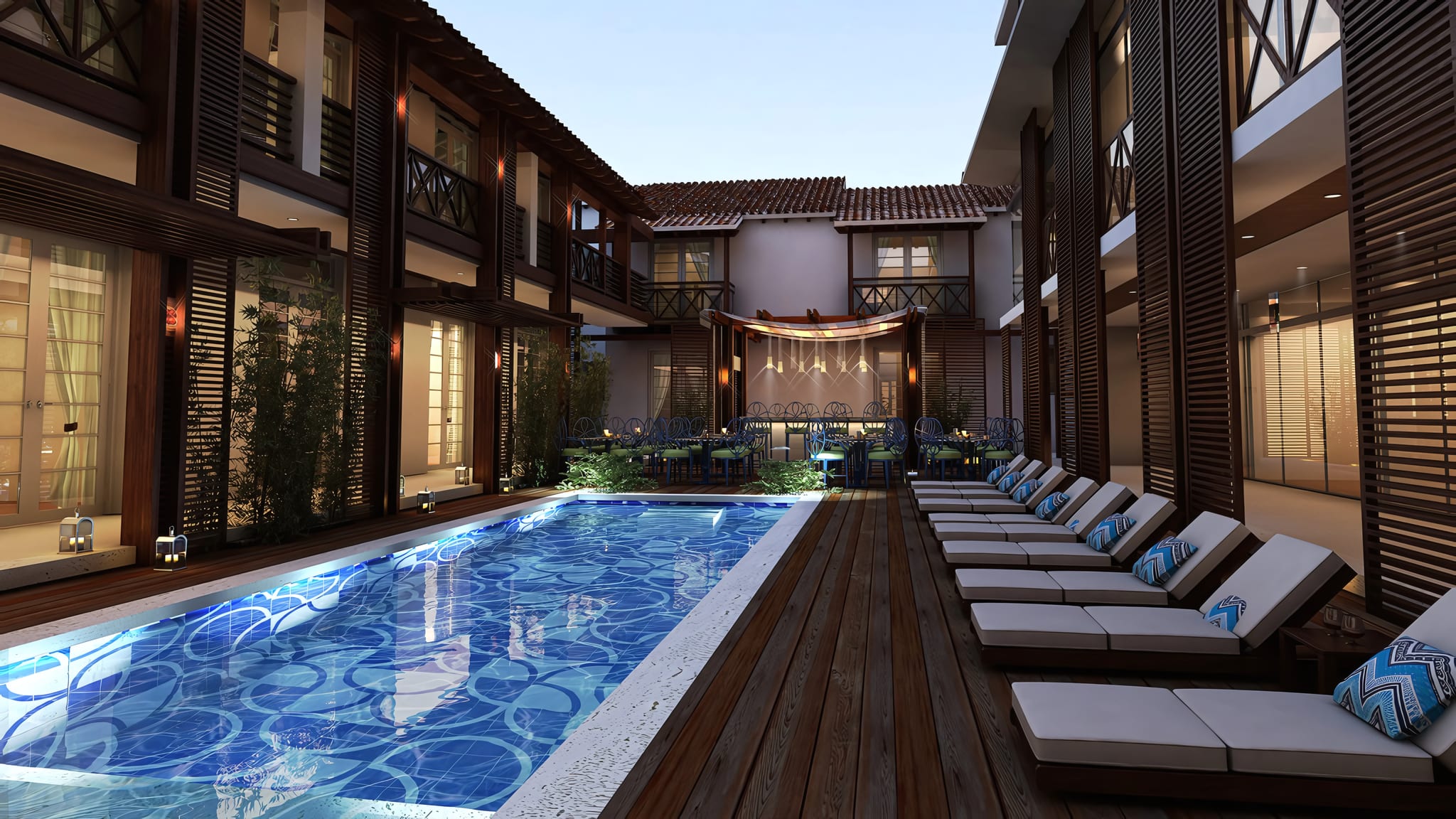 A Courtyard Pool Oasis