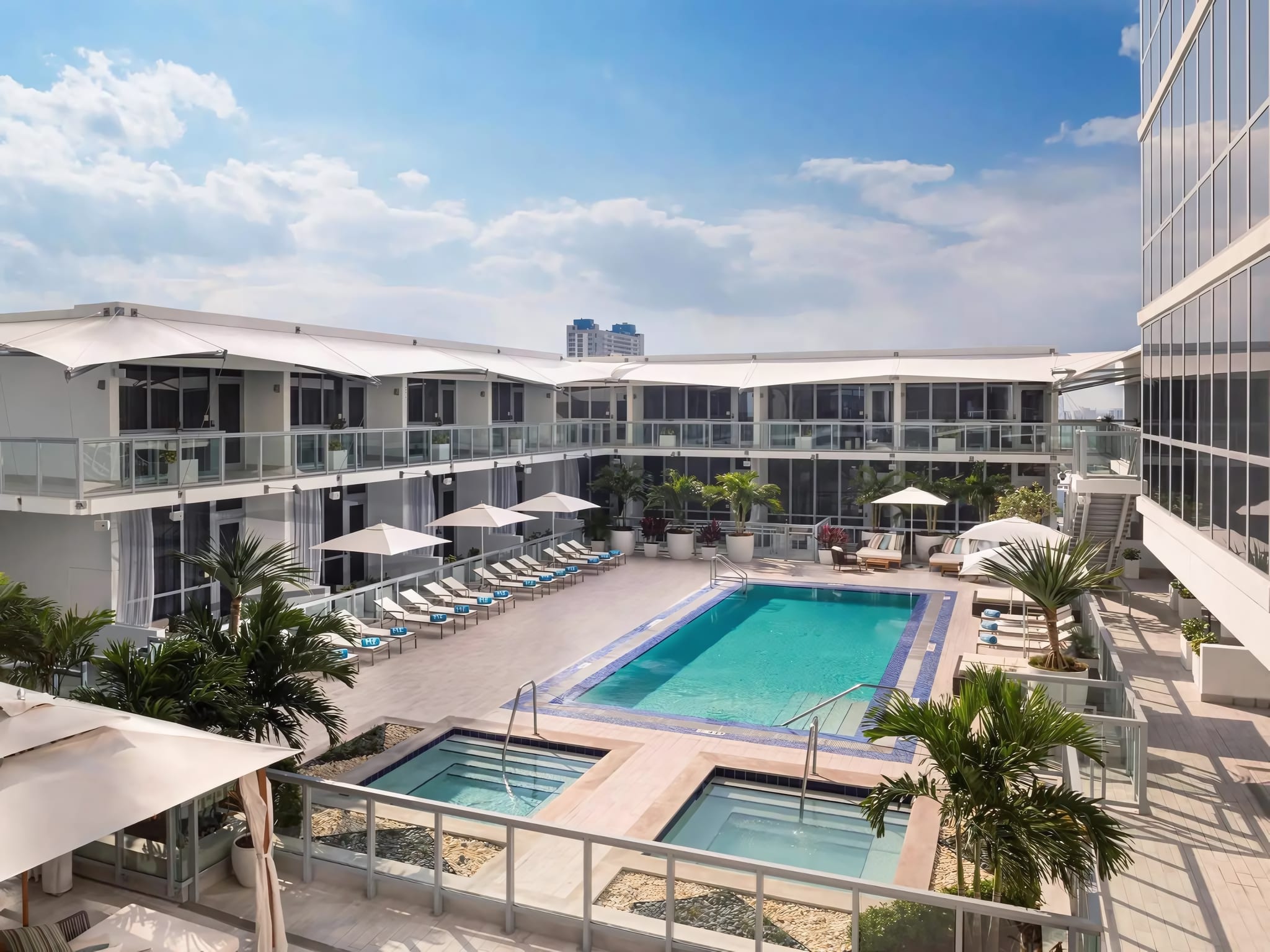 Sunset Cocktails at the 14th-Floor Infinity Pool