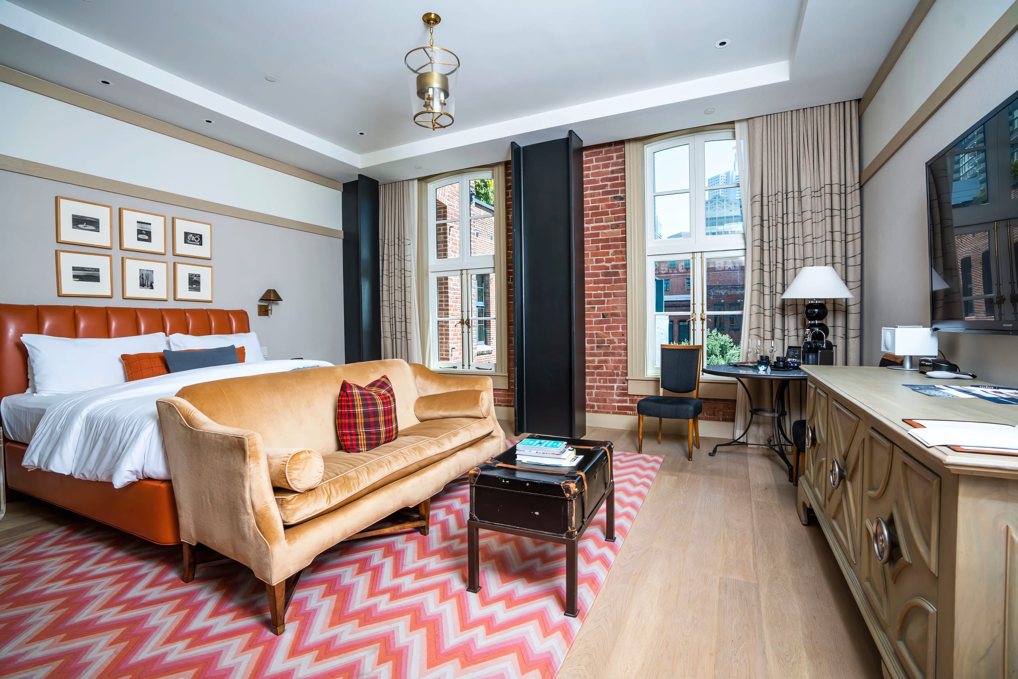 Art-Filled Suites Overlooking the Financial District