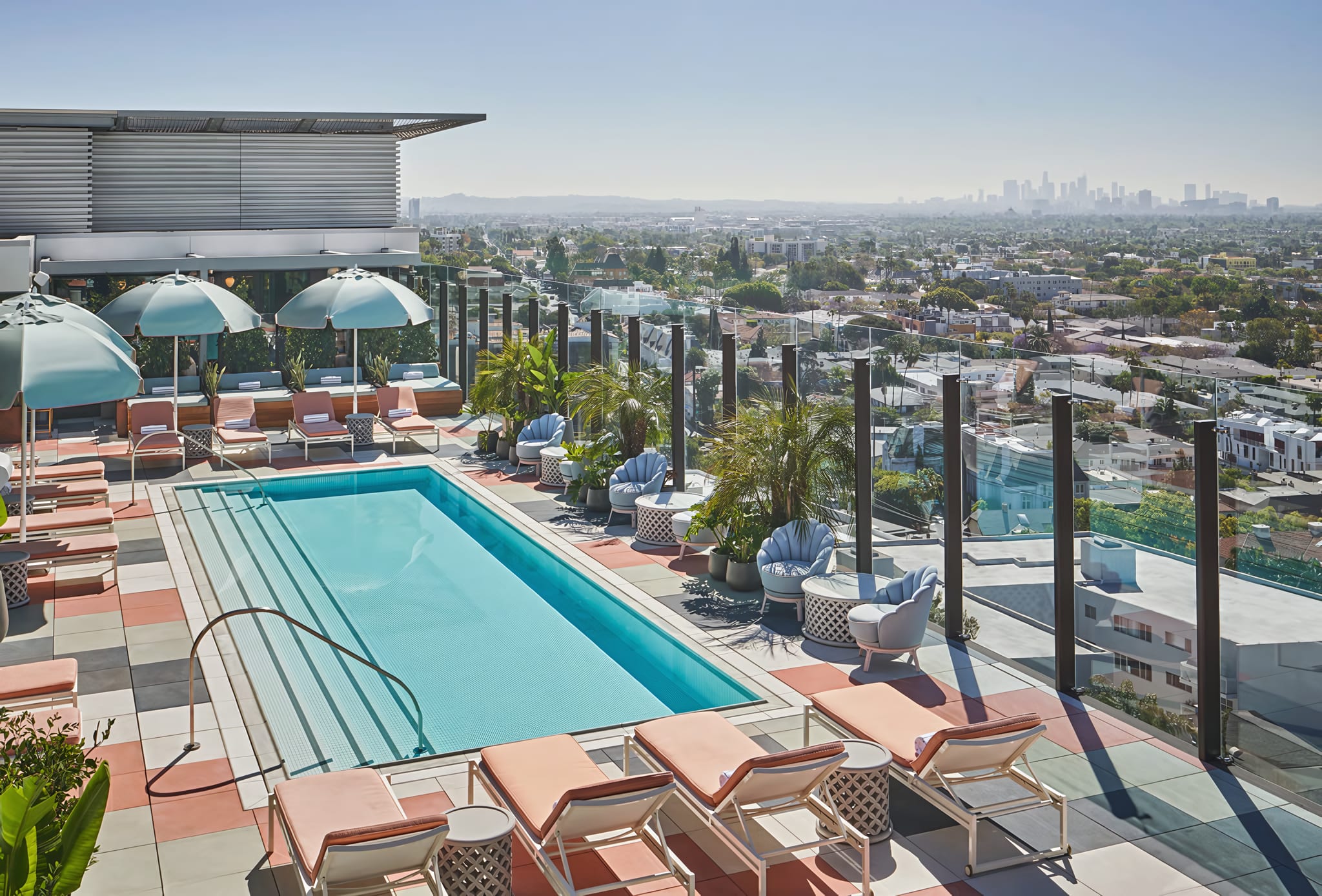 Rooftop Pool Above the Sunset Strip