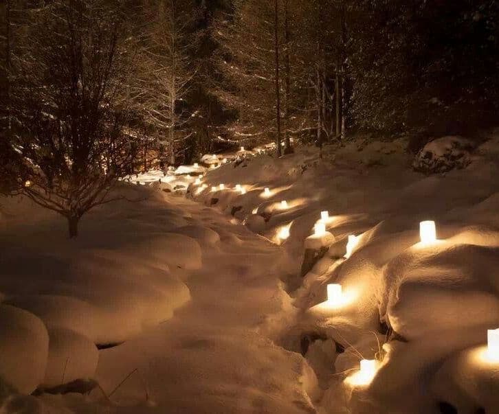 The winter glow