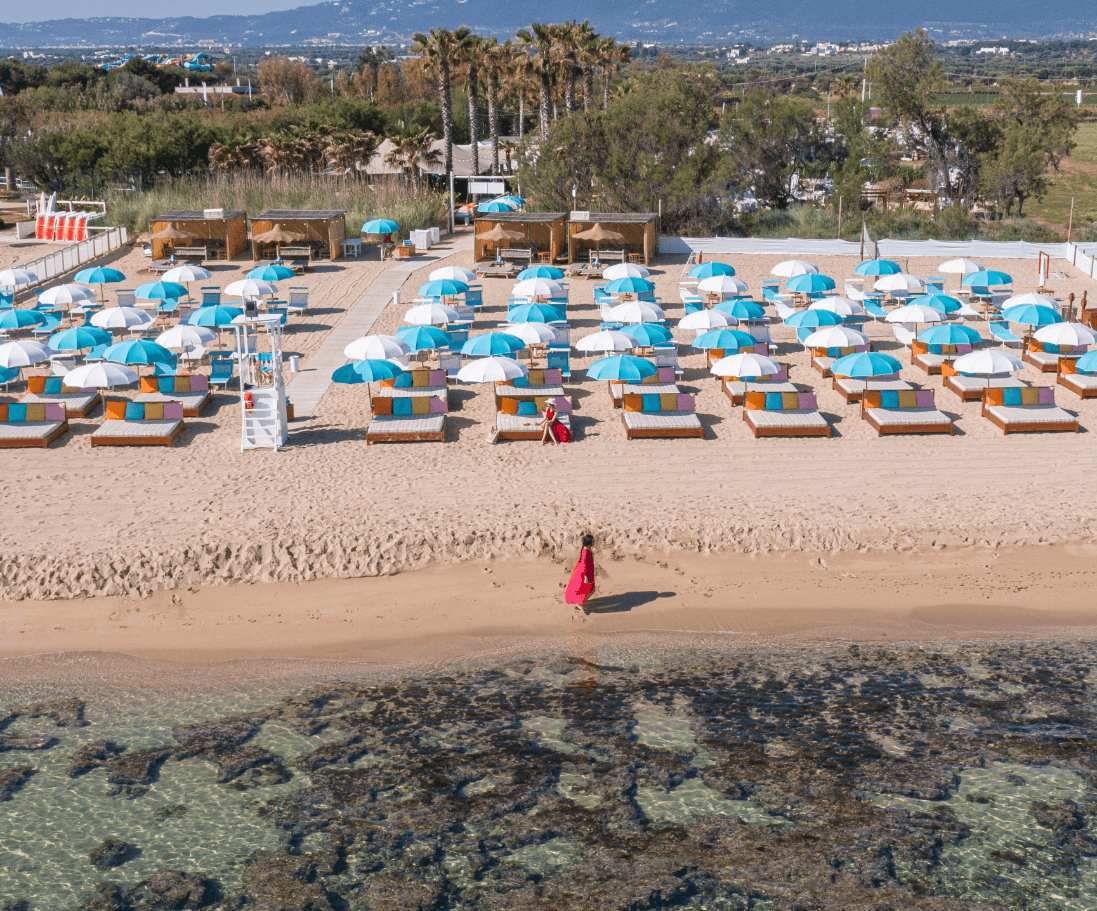 Two beaches, two different experiences