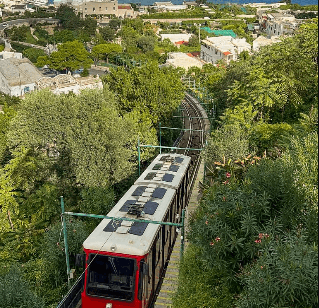 The funicular climb