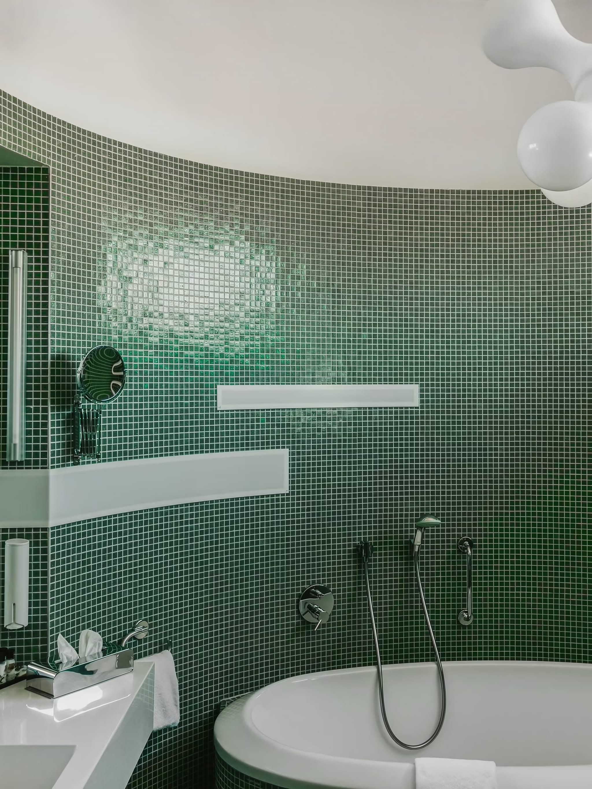 A Junior Suite with Mosaic-Tiled Bathrooms