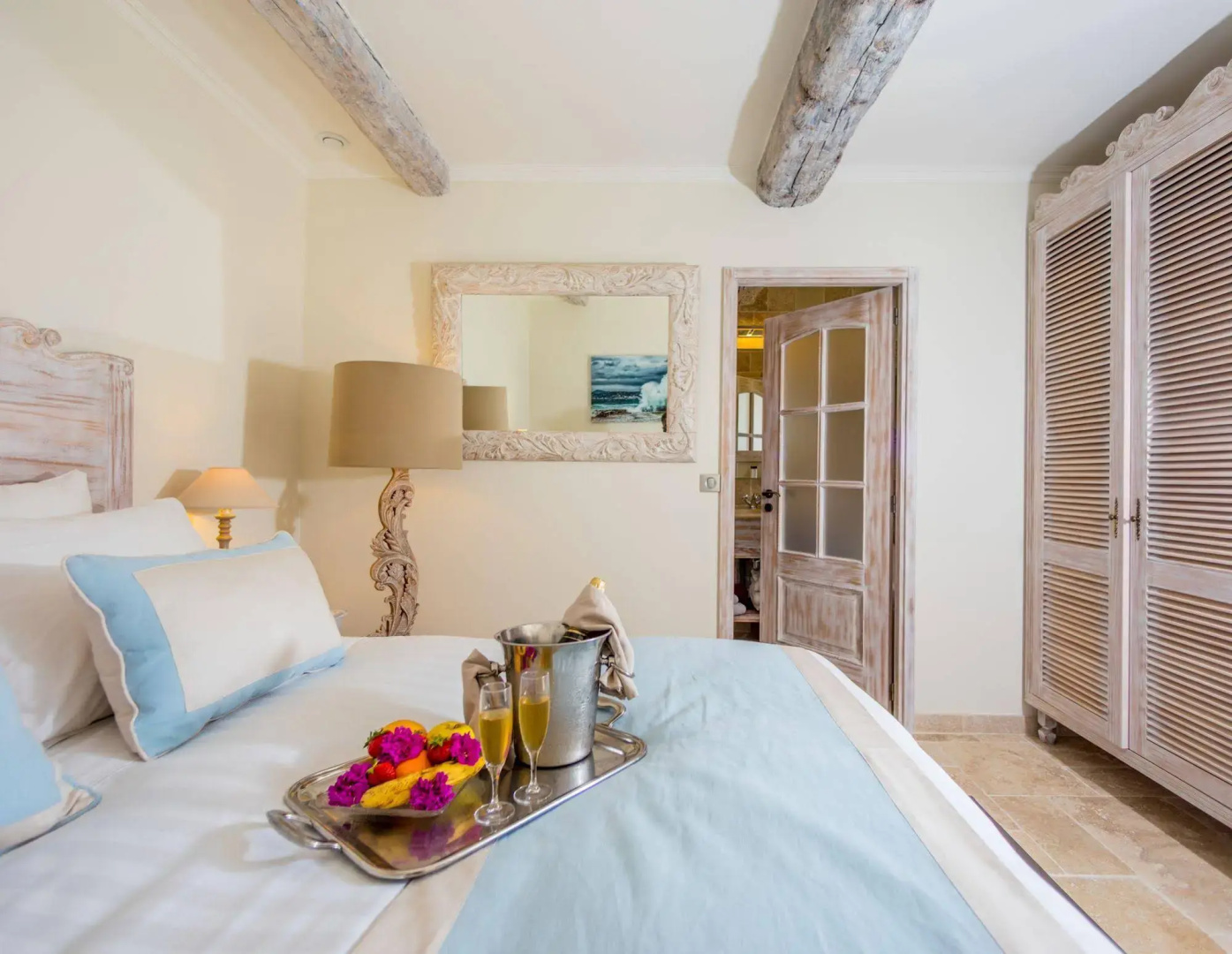 Rooms Renovated in Sky-Blue and White